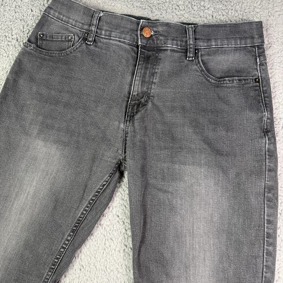 Mugsy Jeans Mens 35x30 Black Faded Mags Straight Stretch Denim FLX4NKG-35x30 - Picture 1 of 10